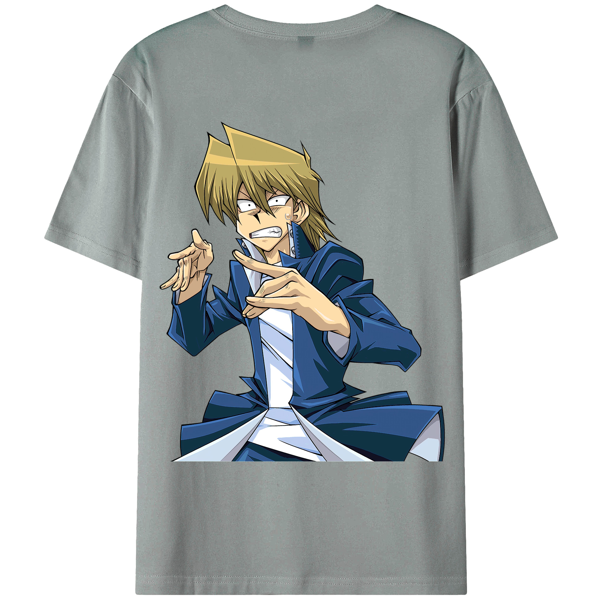 （画像用） 遊☆戯☆王 Yu-Gi-Oh! 綿100％ メンズ半袖Tシャツ（バックプリント） 通気性